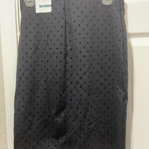 Old Navy Black Polka Dot Pencil Skirt